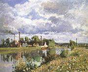 Camille Pissarro Shore plant oil painting on canvas